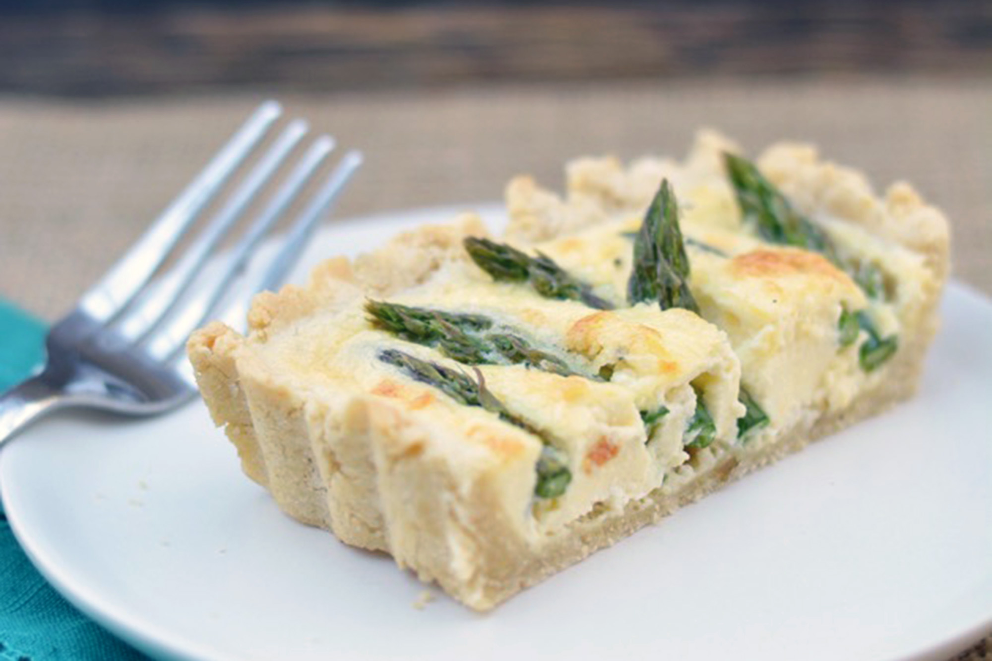 Gluten Free Asparagus and Goat Cheese Tart
