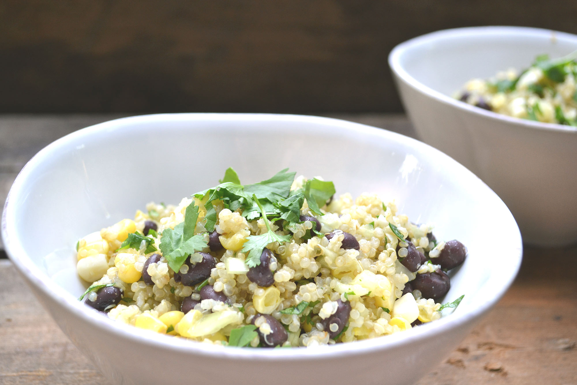 Corn & Black Bean Quinoa Salad