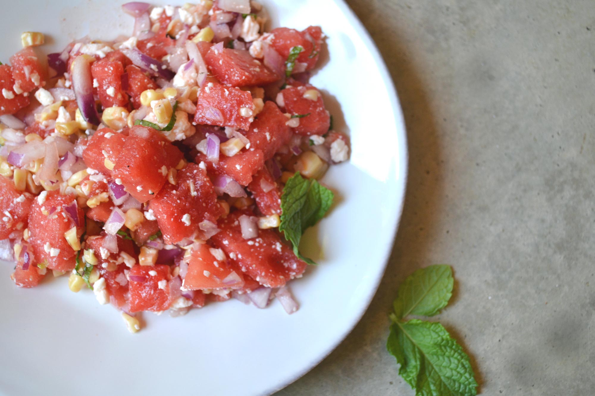 Greek Watermelon Salad