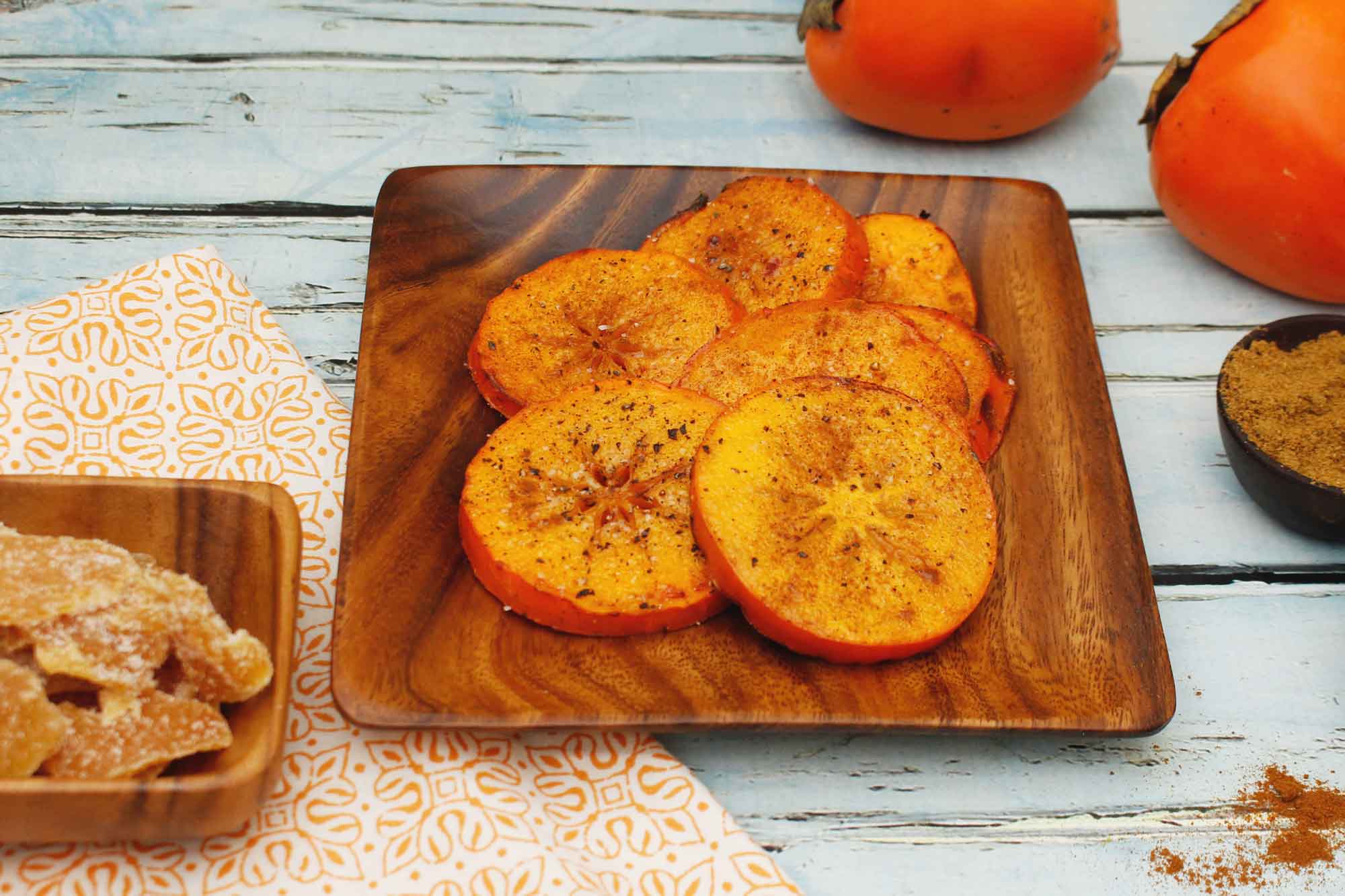 Spiced Roasted Persimmon Slices