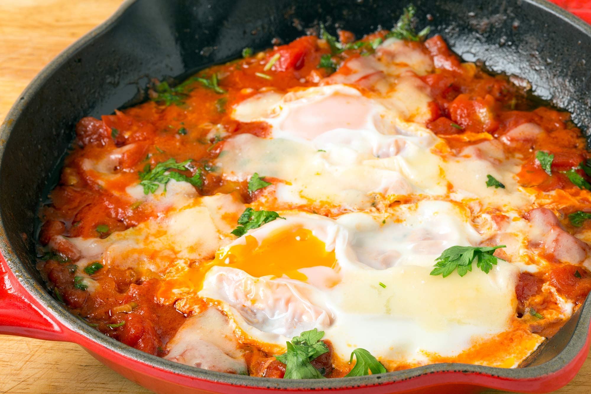 Eggs Poached in Tomato Sauce