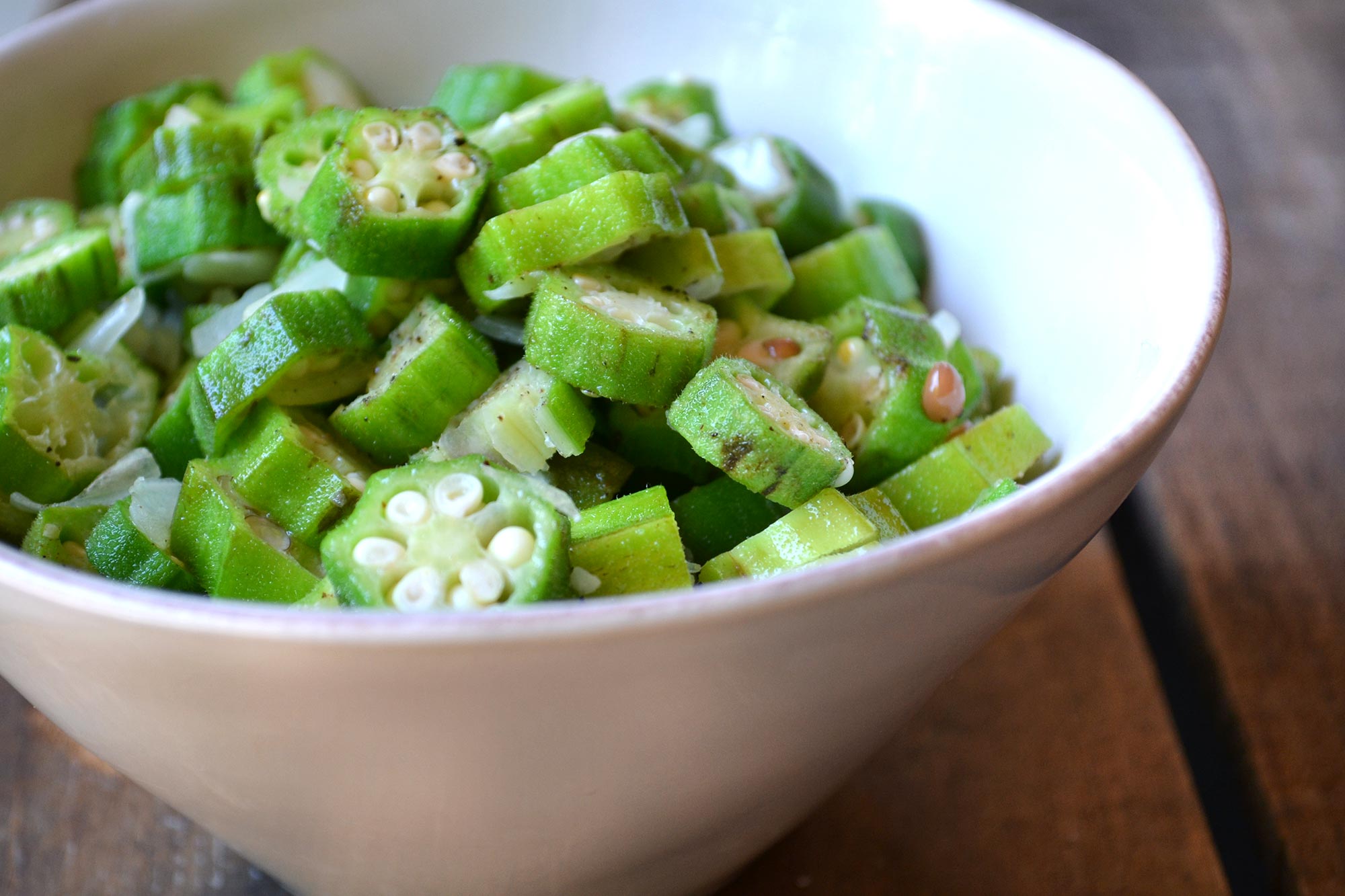 Sauteed Okra with Onions and Garlic