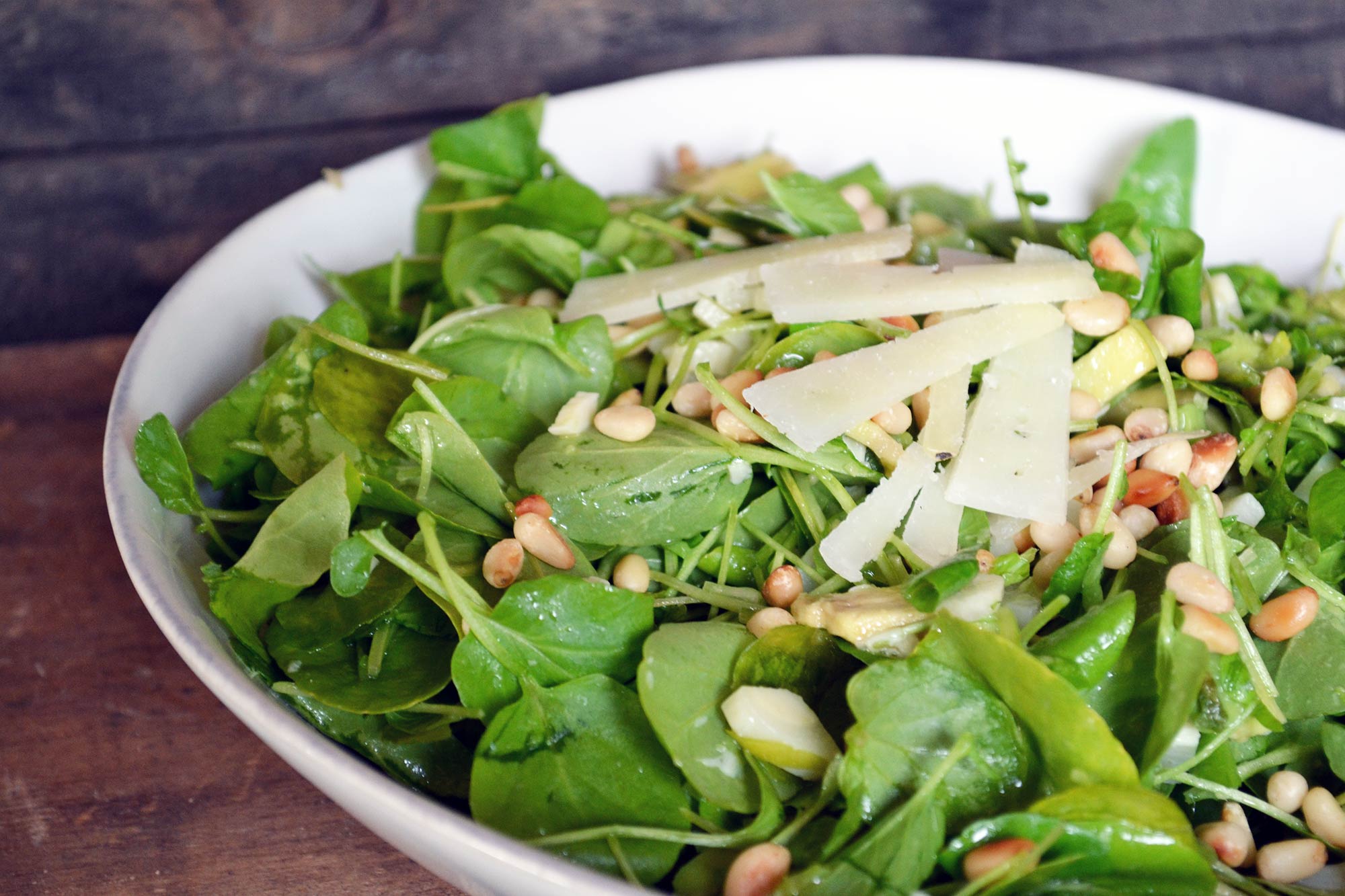 Watercress Salad with Avocado and Hearts of Palm