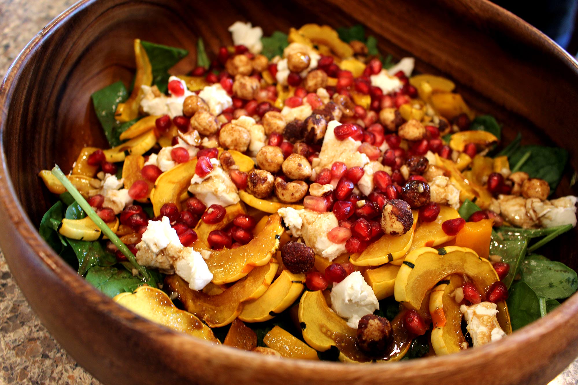 Roasted Squash Salad with Goat Cheese