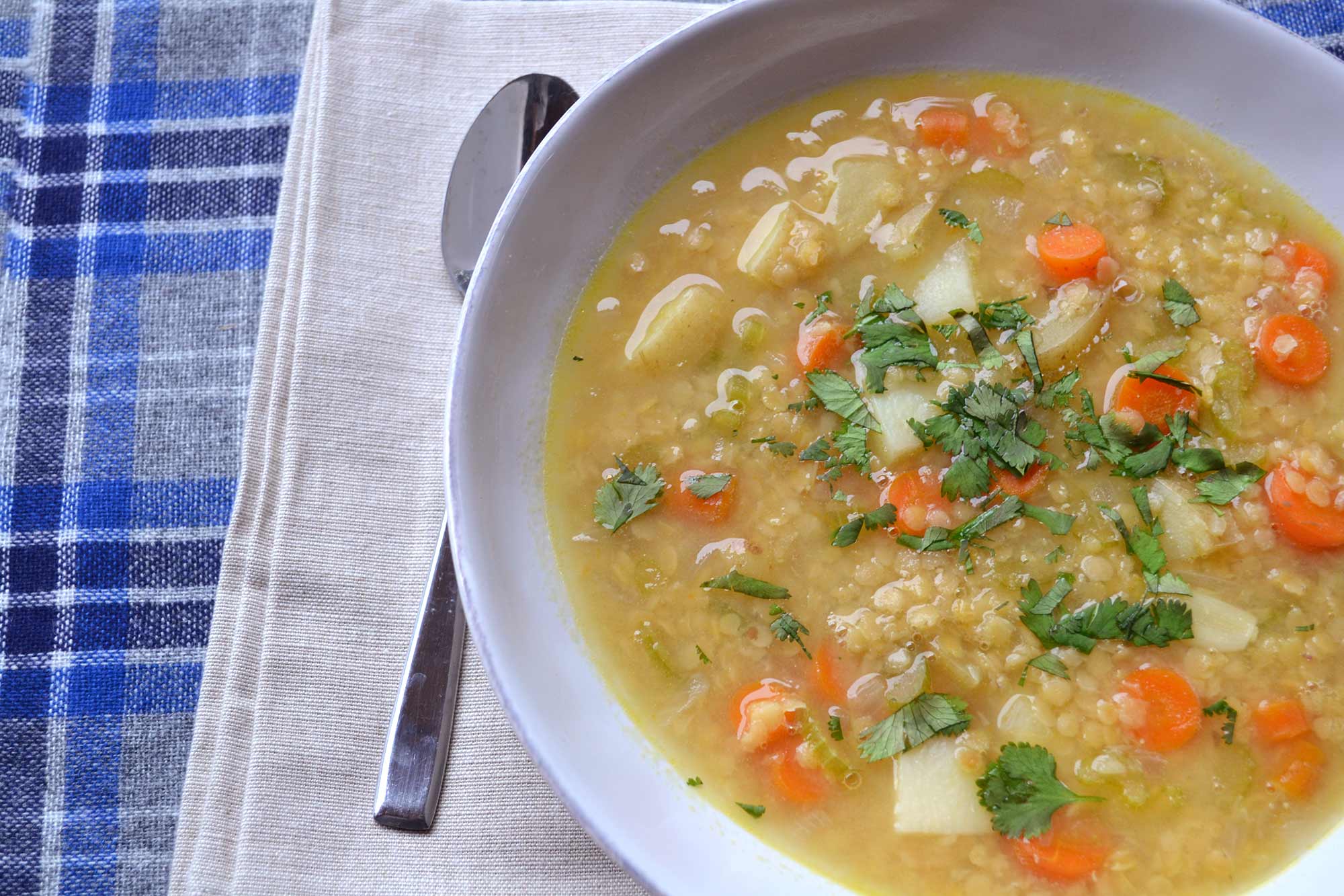 Red Lentil Soup with Potatoes