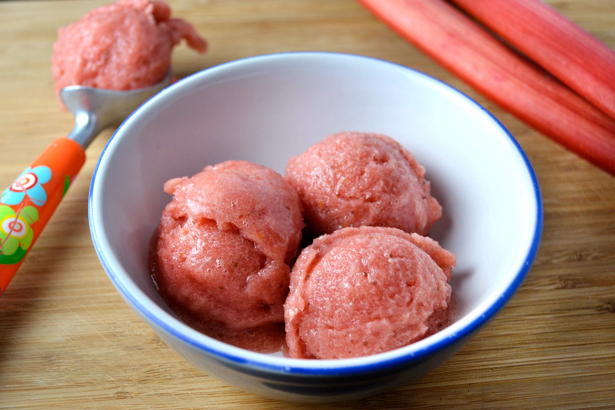 Strawberry Rhubarb Sorbet