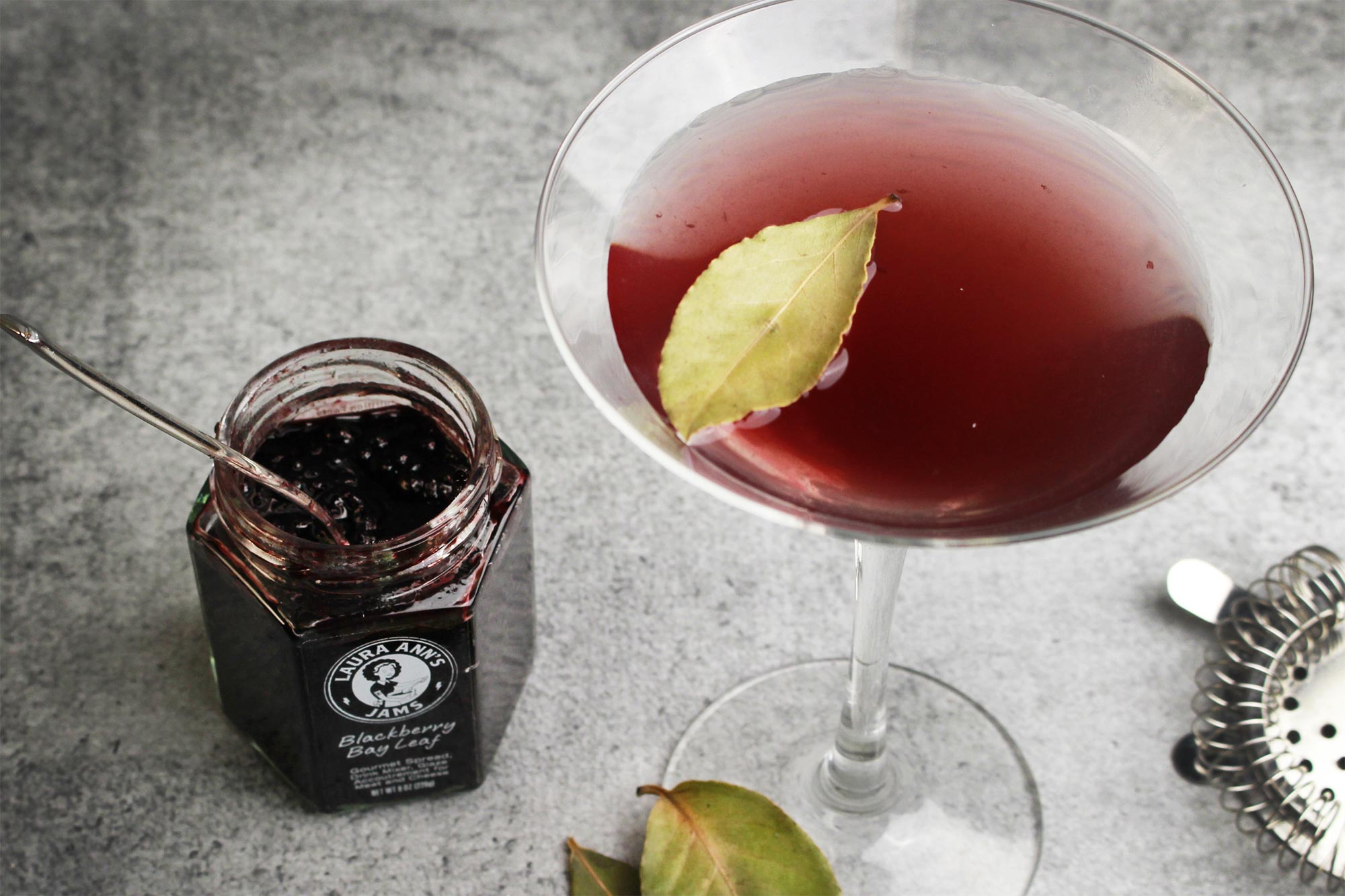 Blackberry Bay Leaf Jamtini