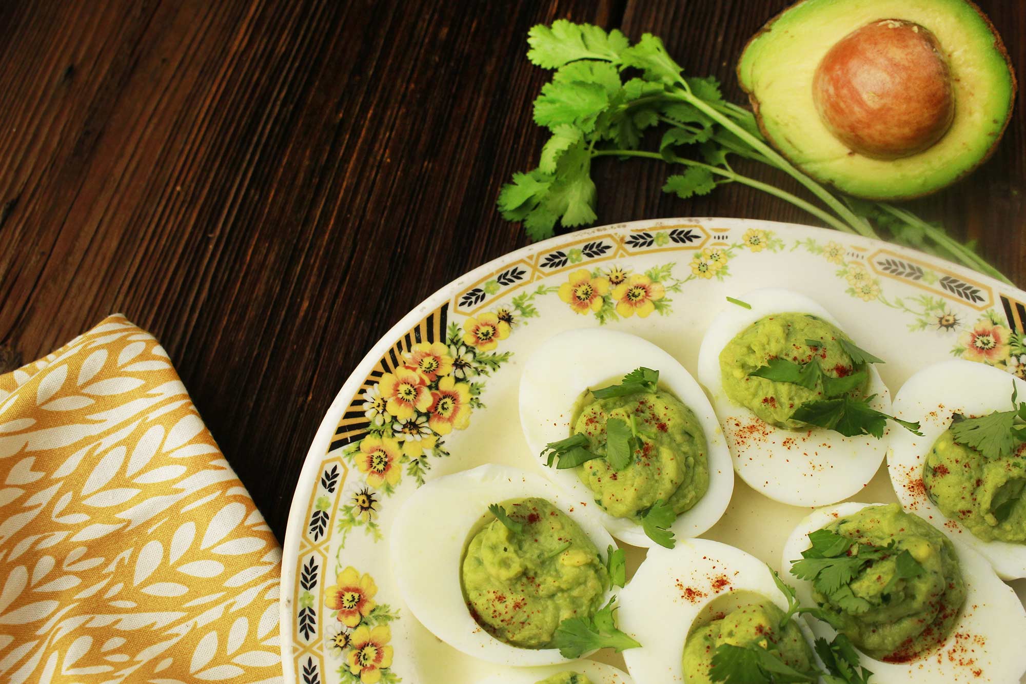 Avocado Deviled Eggs