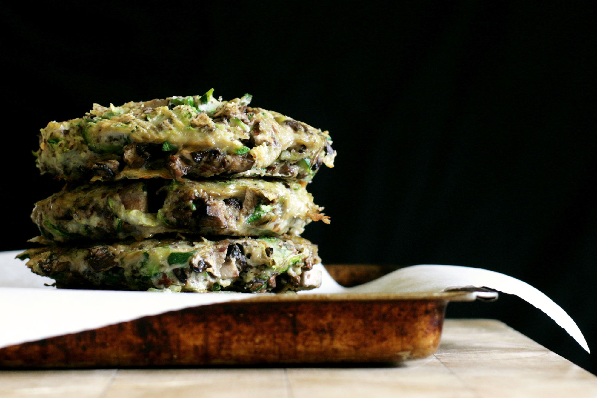 Mushroom and Zucchini Burgers