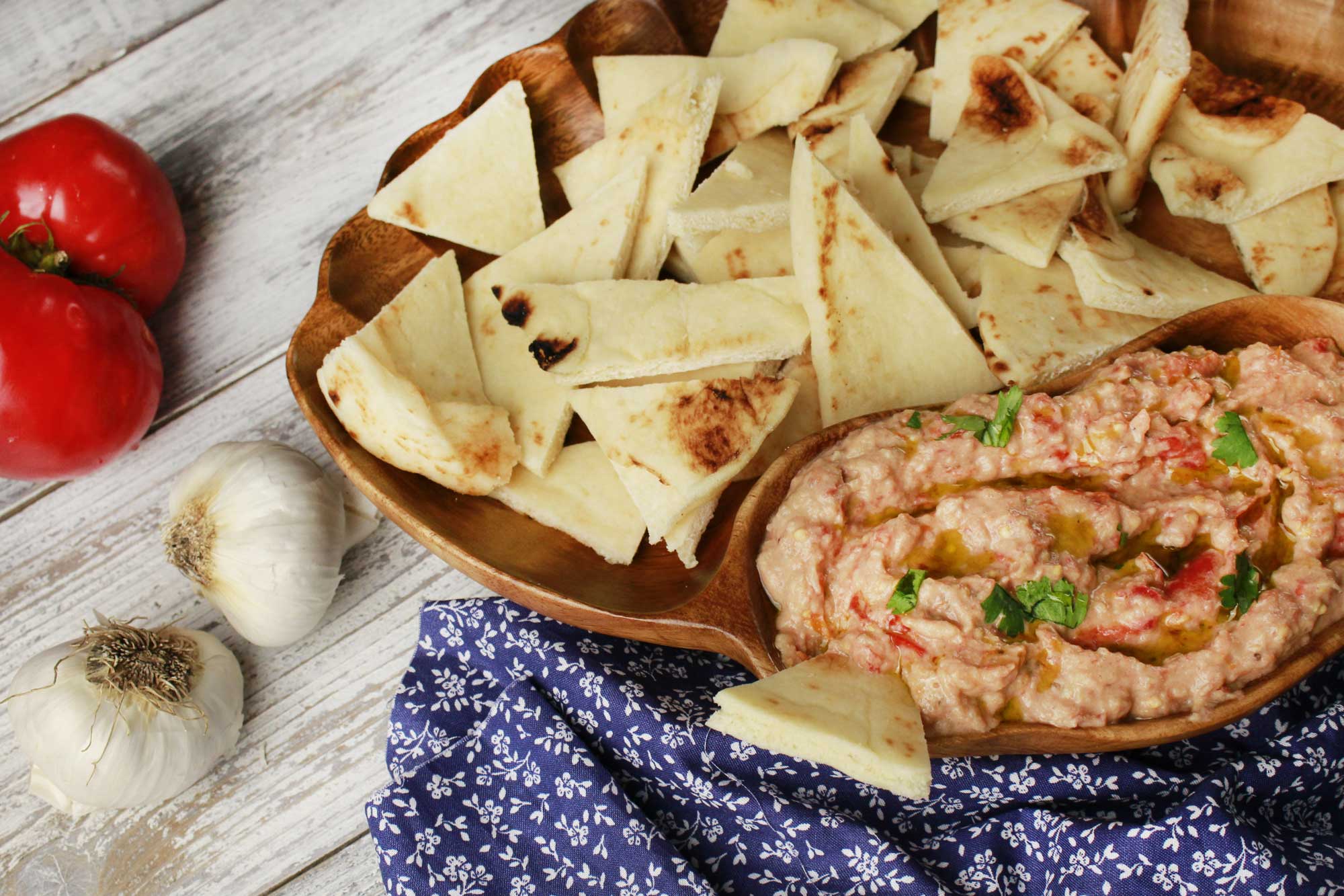 Roasted Heirloom Tomato Baba Ghanoush