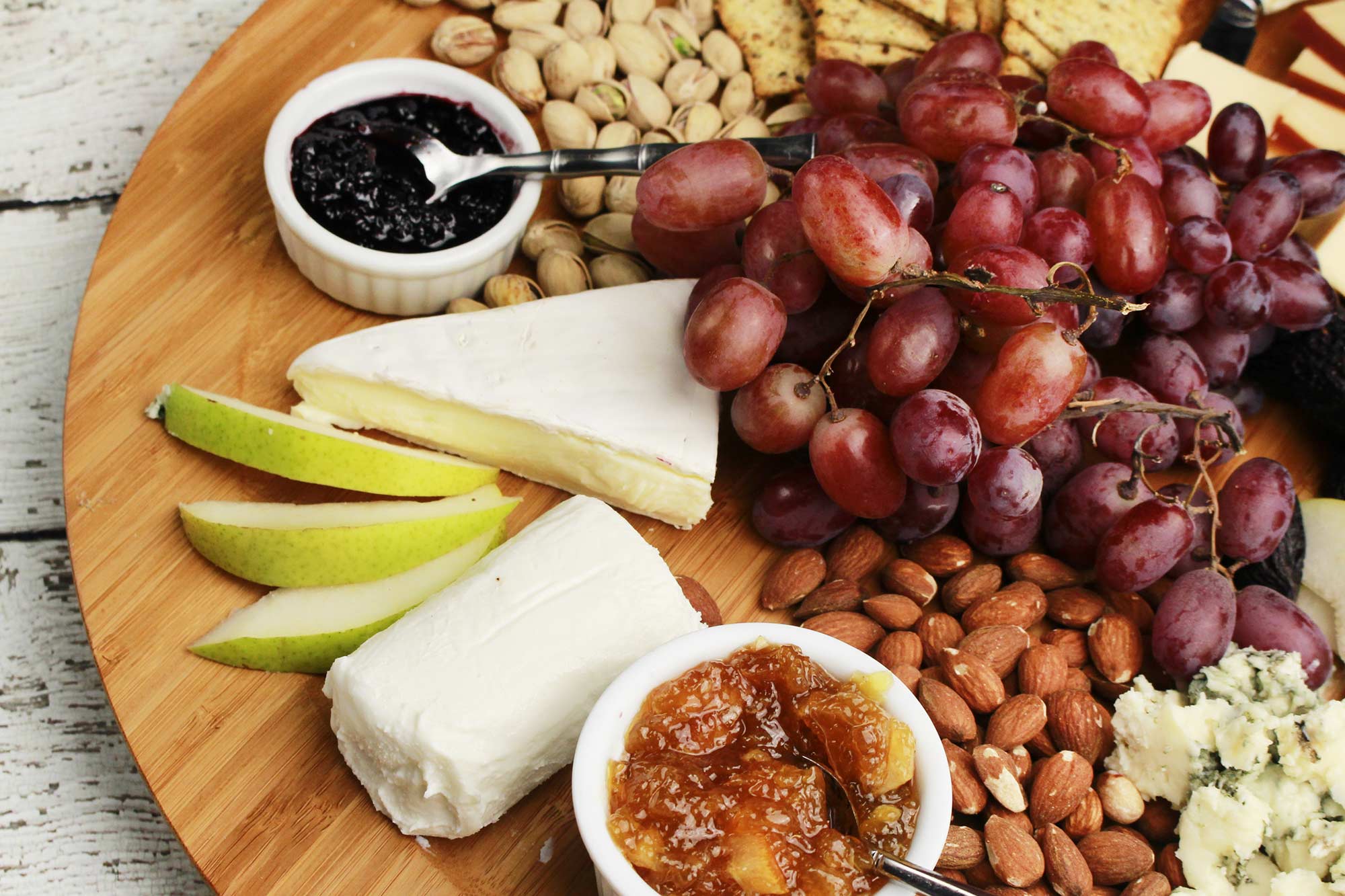 Farm Fresh Preserves, Cheese and Nut Plate