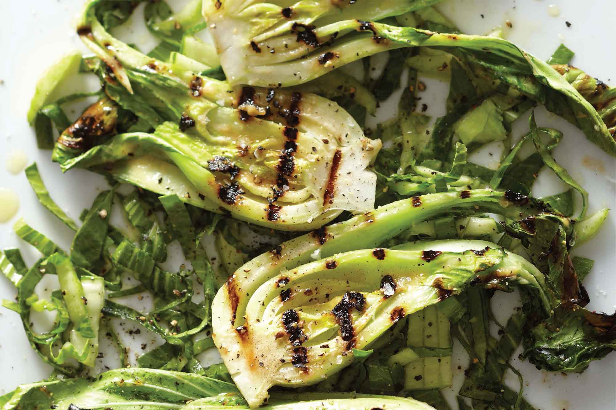 Grilled Baby Bok Choy with Miso Butter