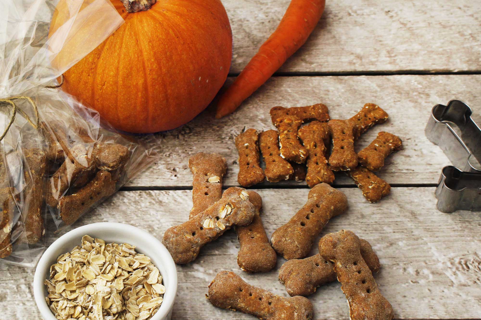 Pumpkin and Peanut Butter Doggie Treats