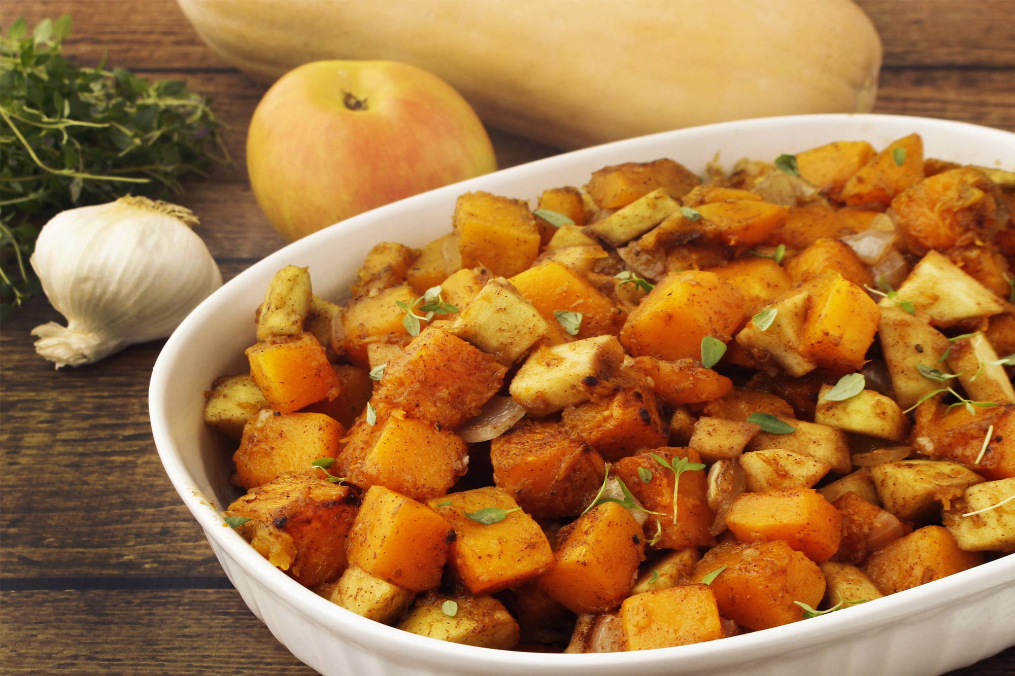  Roasted Butternut Squash and Apple Casserole 
