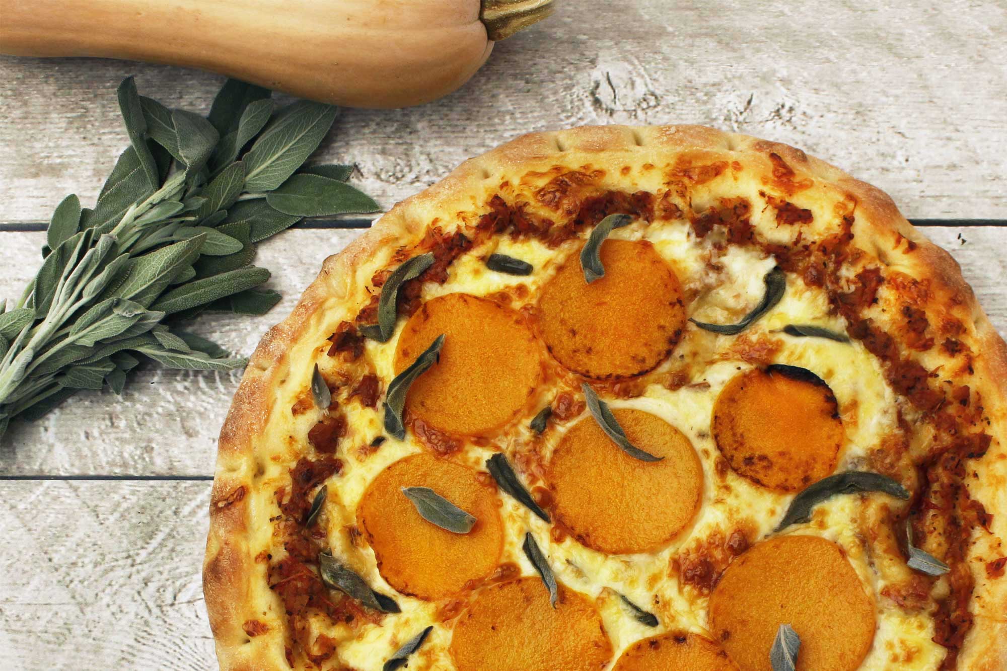 Roasted Butternut Squash and Sage Pizza