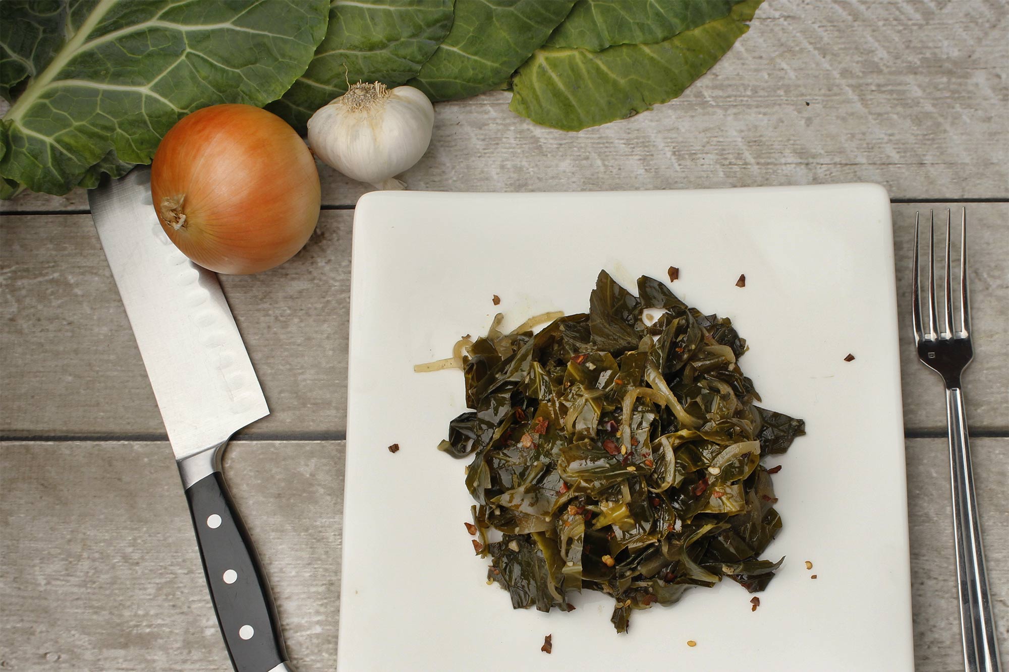 Easy Braised Collard Greens