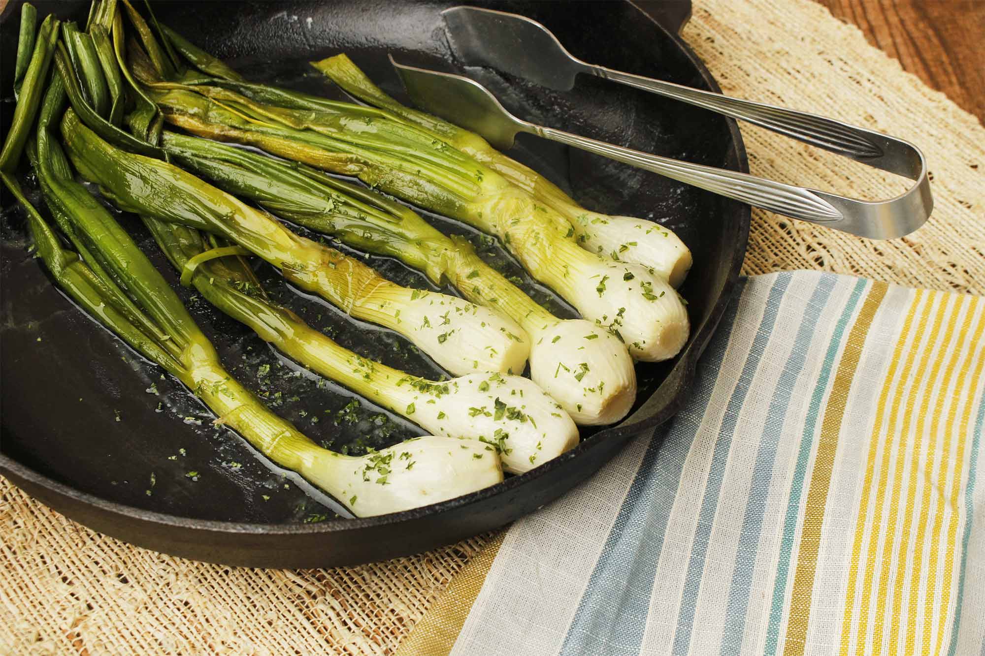 Butter-Braised Spring Onions