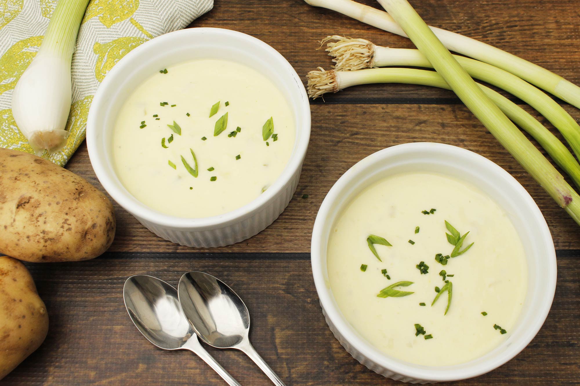 Creamy Green Garlic and Potato Soup