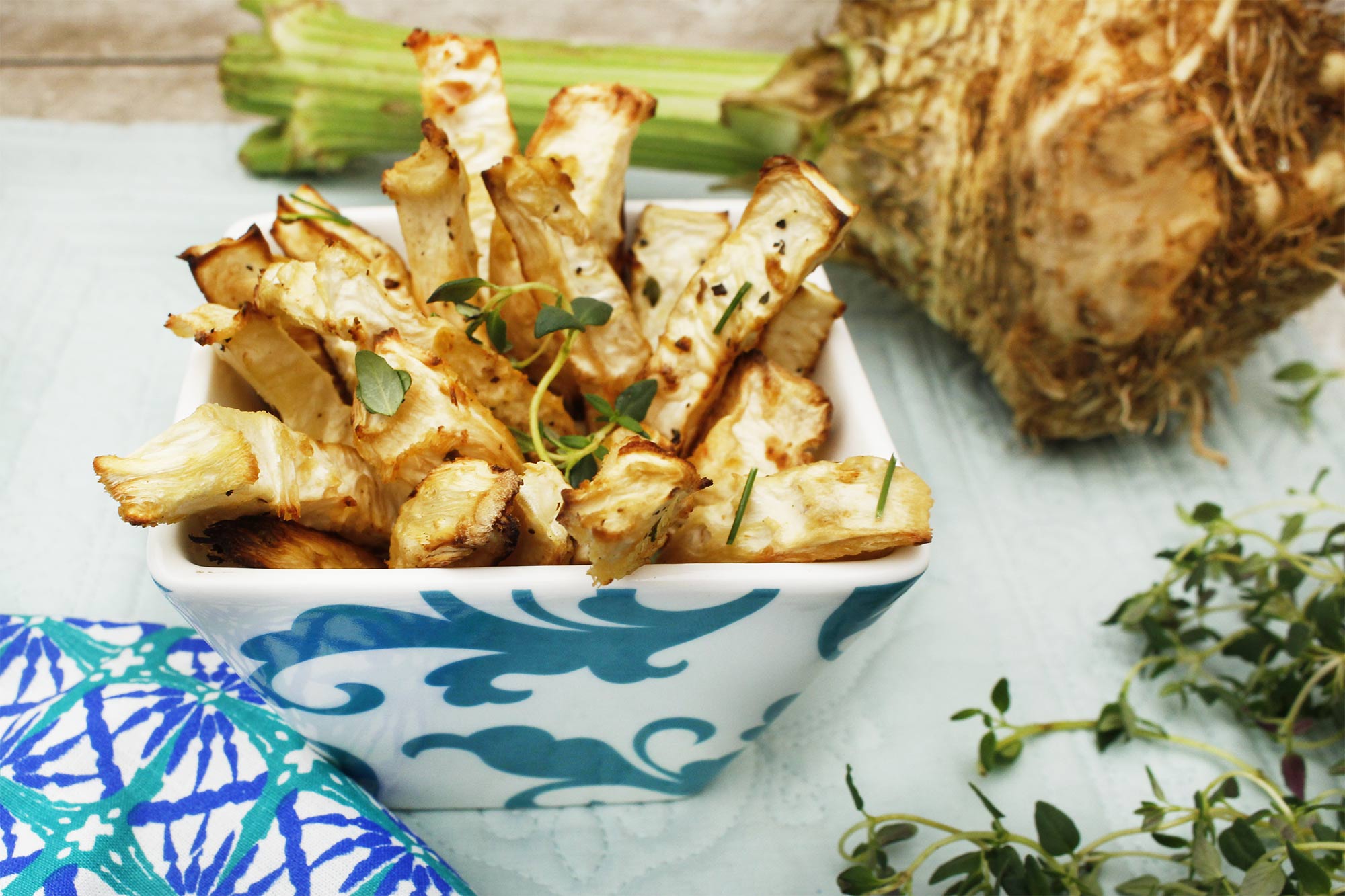 Herbed Celery Root Oven Fries