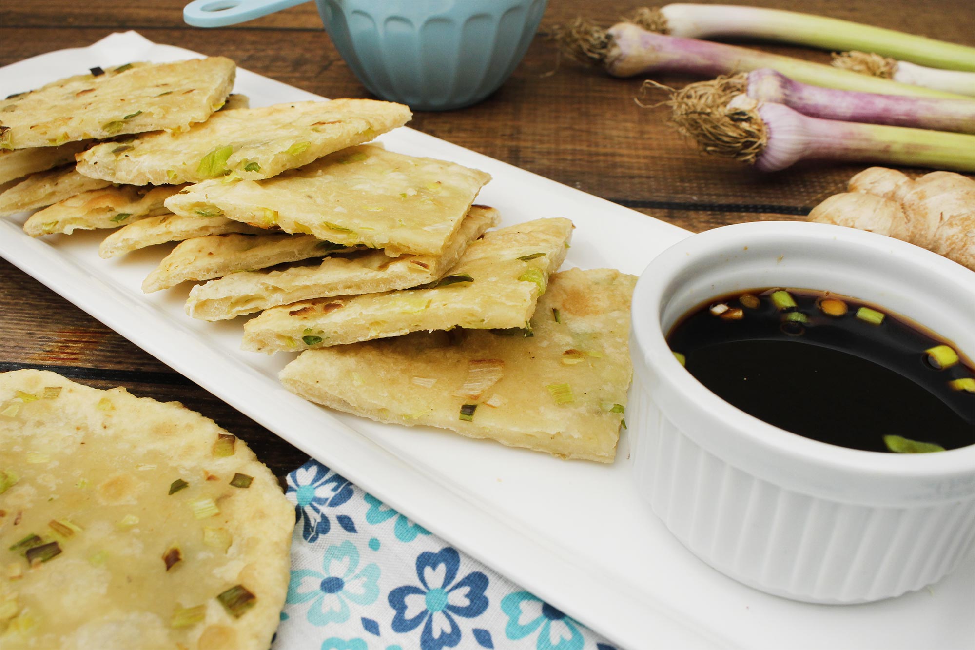 Spring Garlic Pancakes