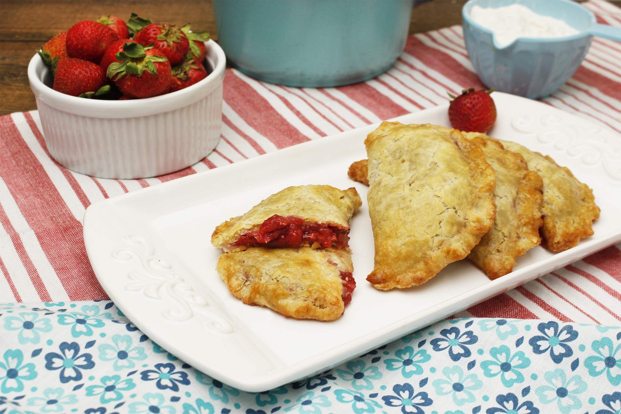 Rustic Strawberry Hand Pies
