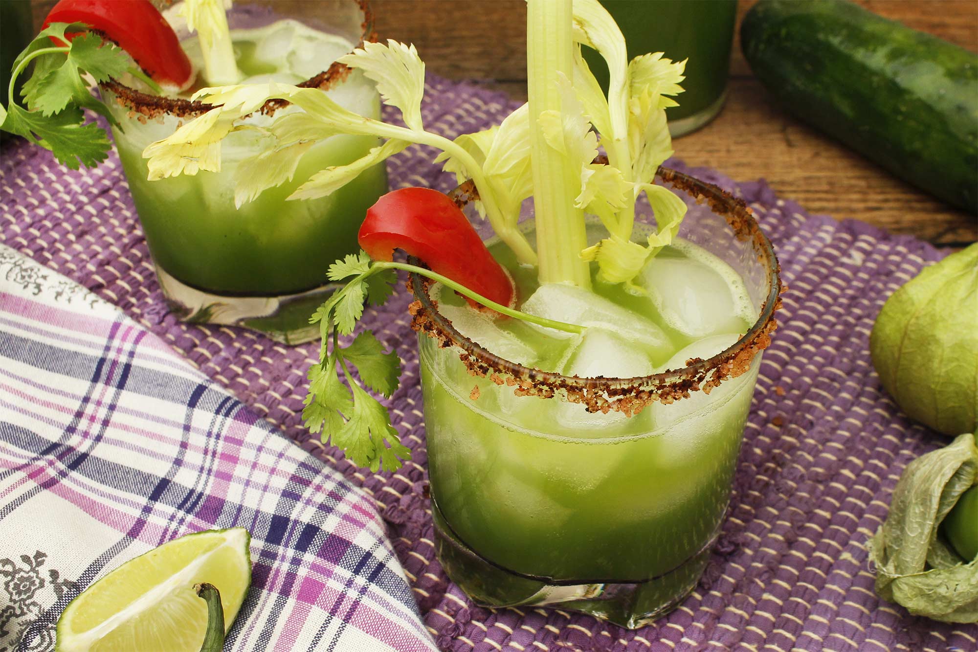 Spicy Tomatillo Bloody Mary