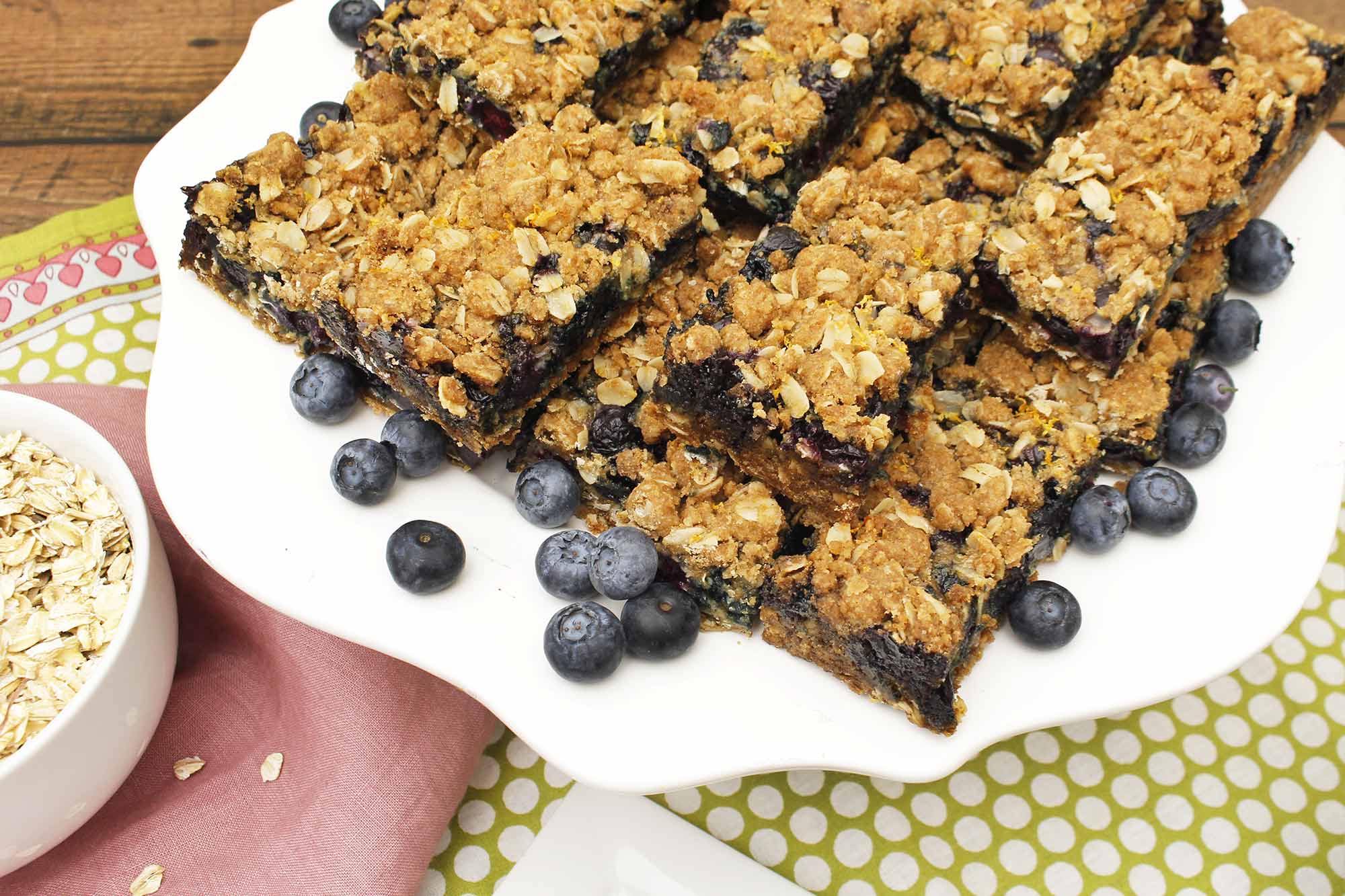 Blueberry Oatmeal Breakfast Bars