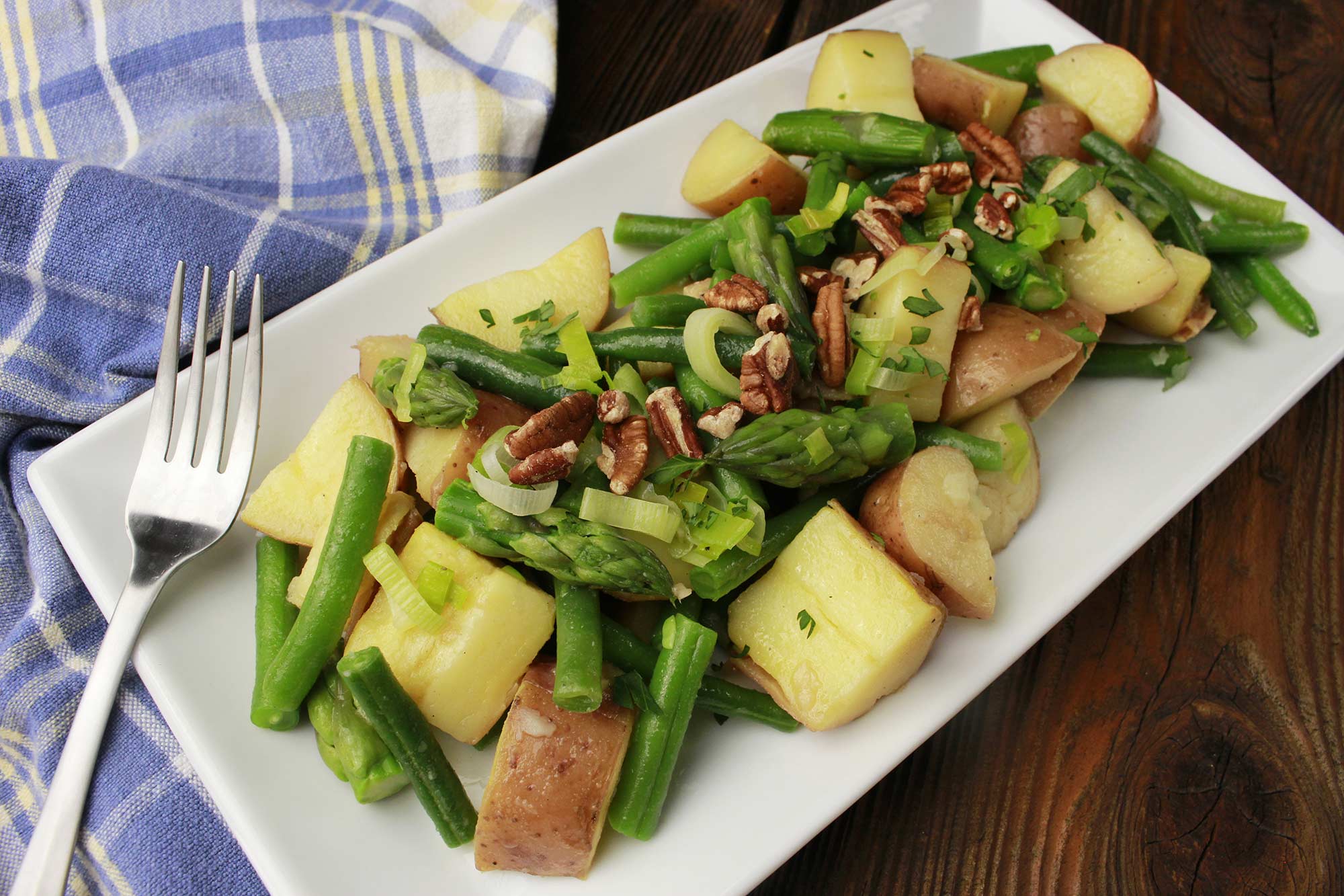 Green Bean, Potato and Leek Salad