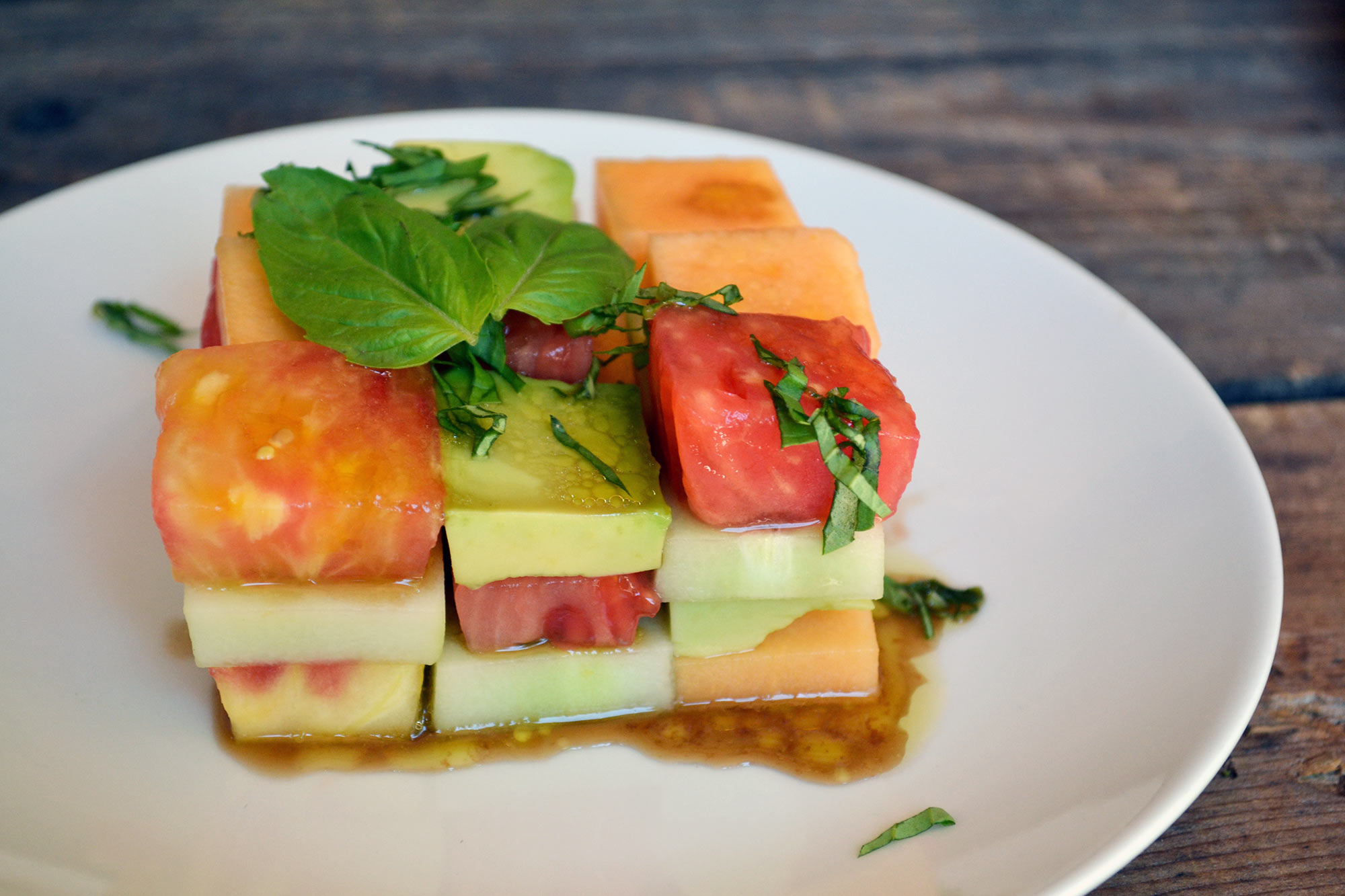 Summer Tomato and Melon Salad